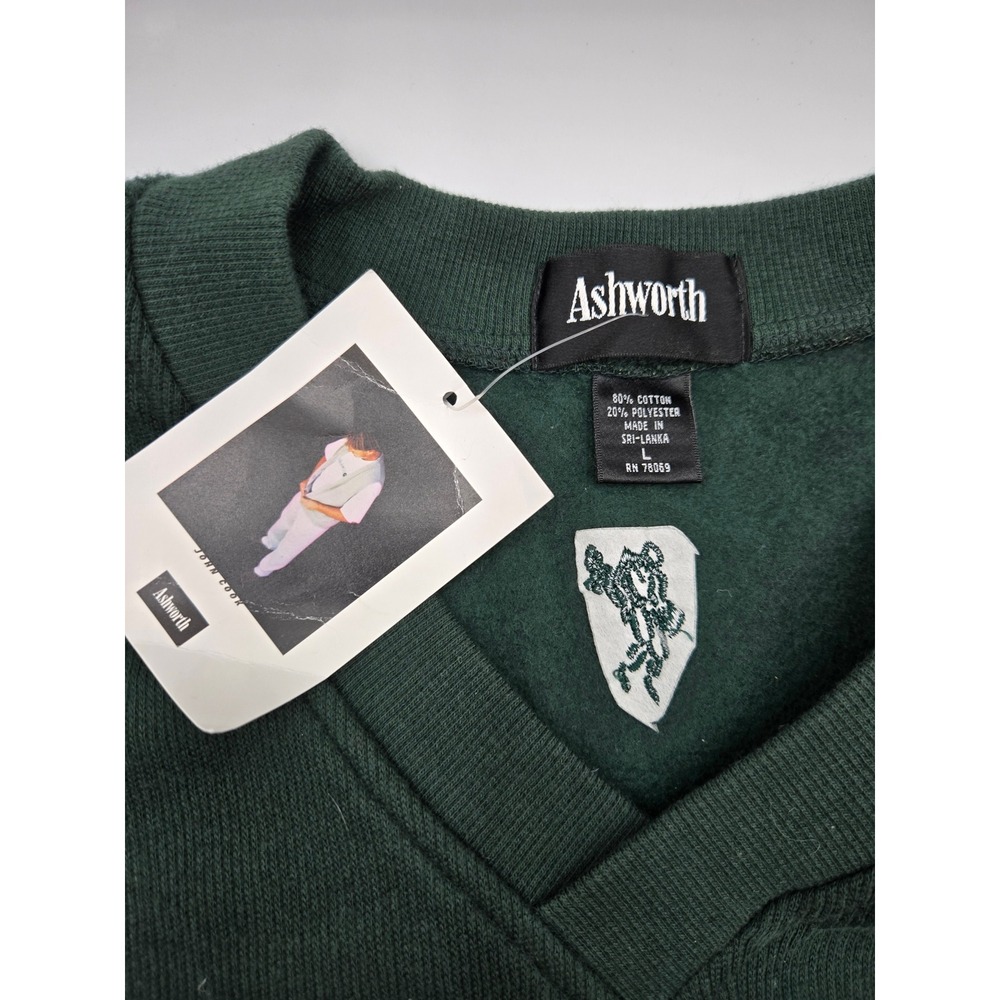 Ashworth Mens 1998 US Open Olympic Club Golf V-Neck Sweater Vest Green Large NWT - Picture 4 of 9